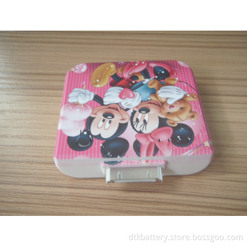 Micky design portable battery charger for iphone